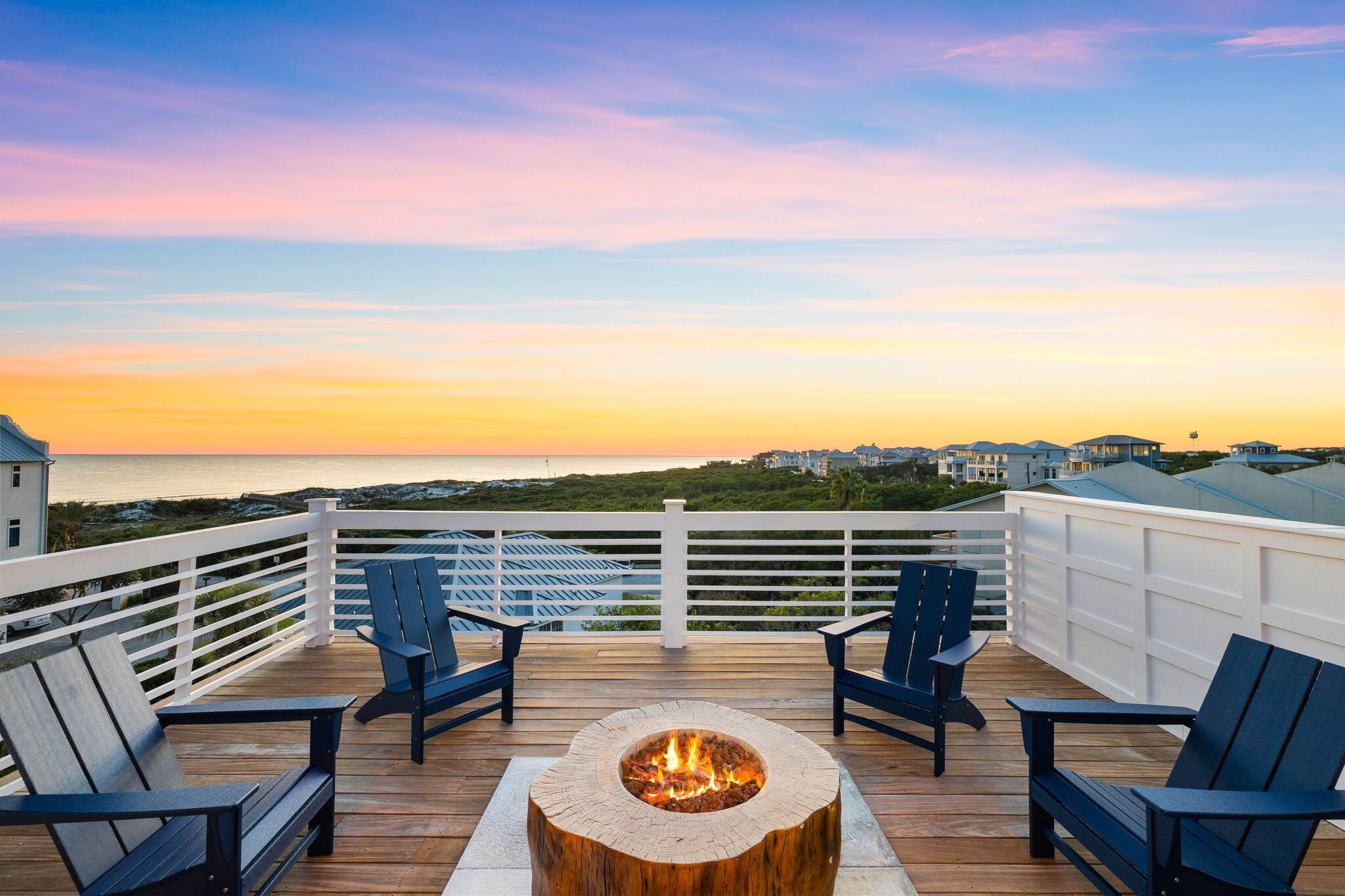 27 Grand Inlet Inlet Beach, FL 32461 - Photo 3 of 65 a view of a terrace with wooden floor and city view