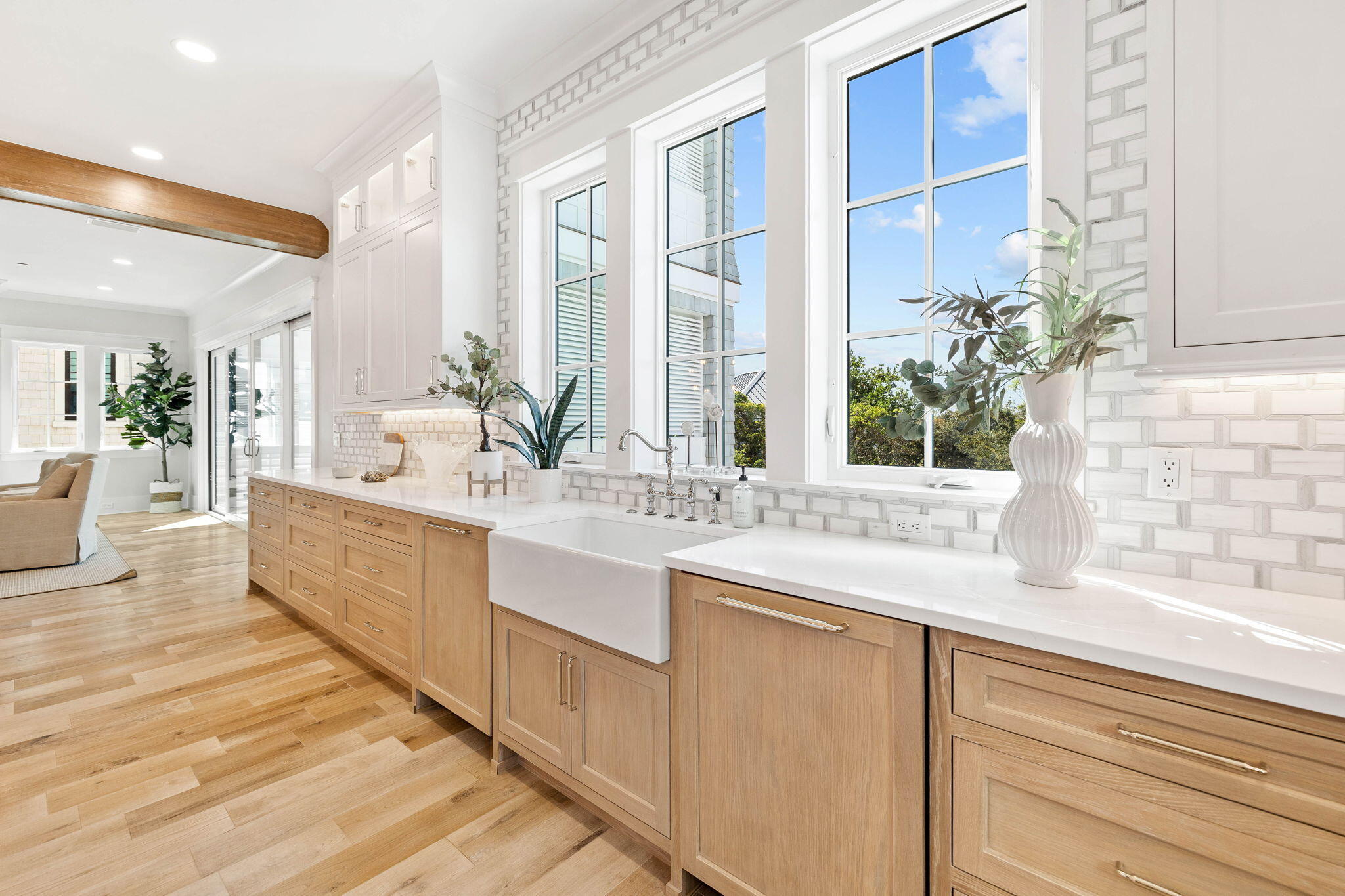 27 Grand Inlet Inlet Beach, FL 32461 - Photo 33 of 65 a large white kitchen with sink and faucet