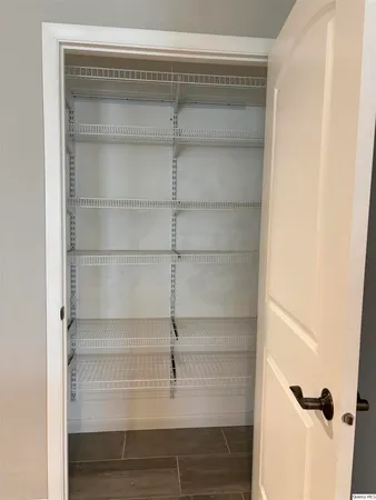 a close view of closet