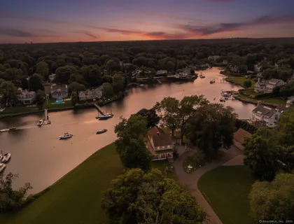 a view of lake and mountain