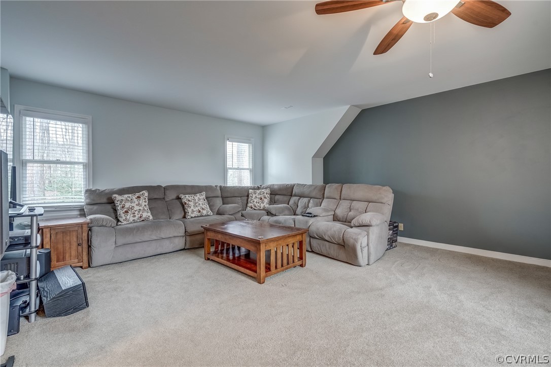 5913 Rosebay Forest Road Midlothian, VA 23112 - Photo 23 of 28 LARGE Bedroom with Carpet, Ceiling Fan with Light,
