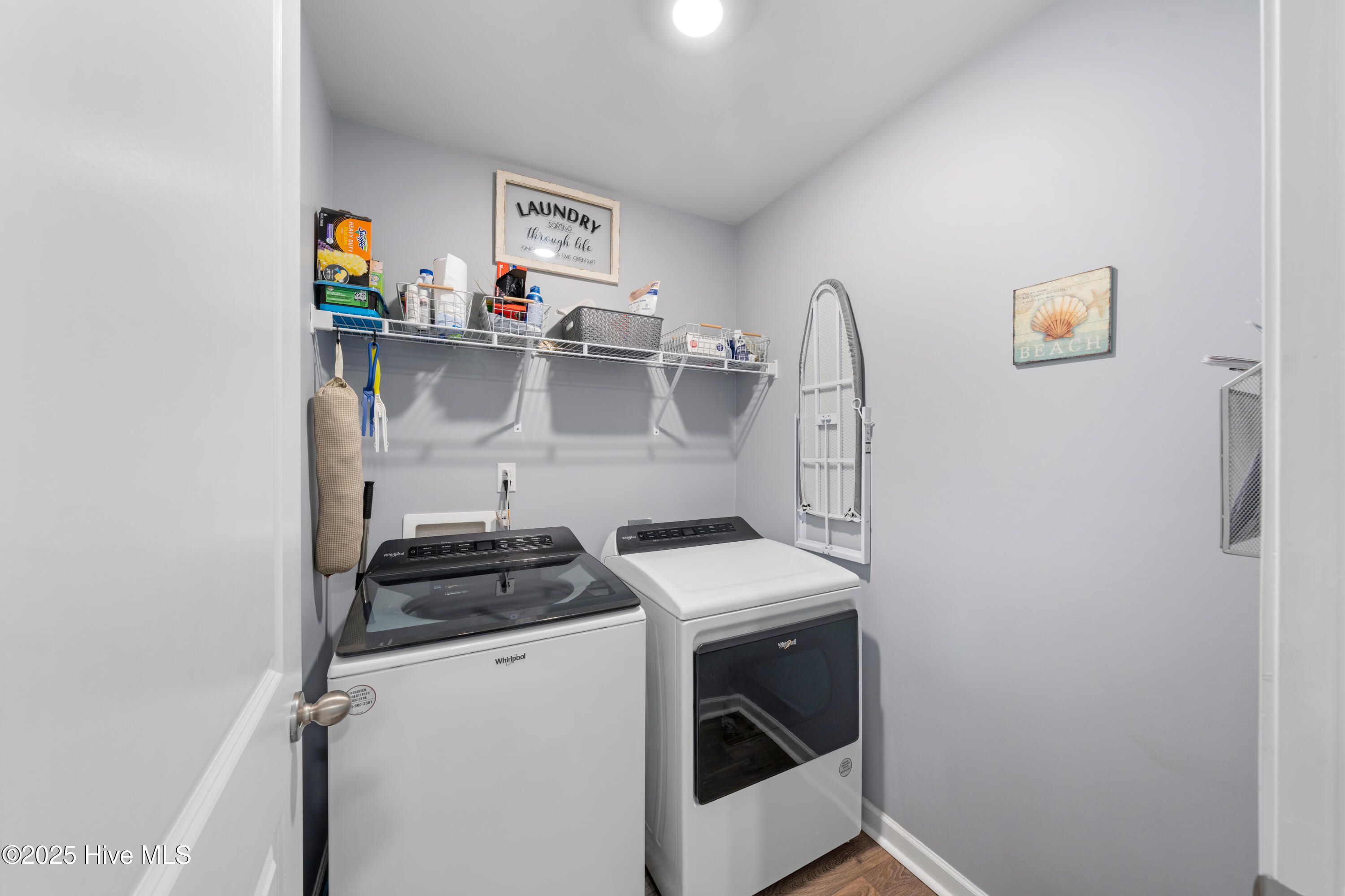 776 Buckeye Road Northeast Leland, NC 28451 - Photo 39 of 42 Original Laundry Room with wire Shelving