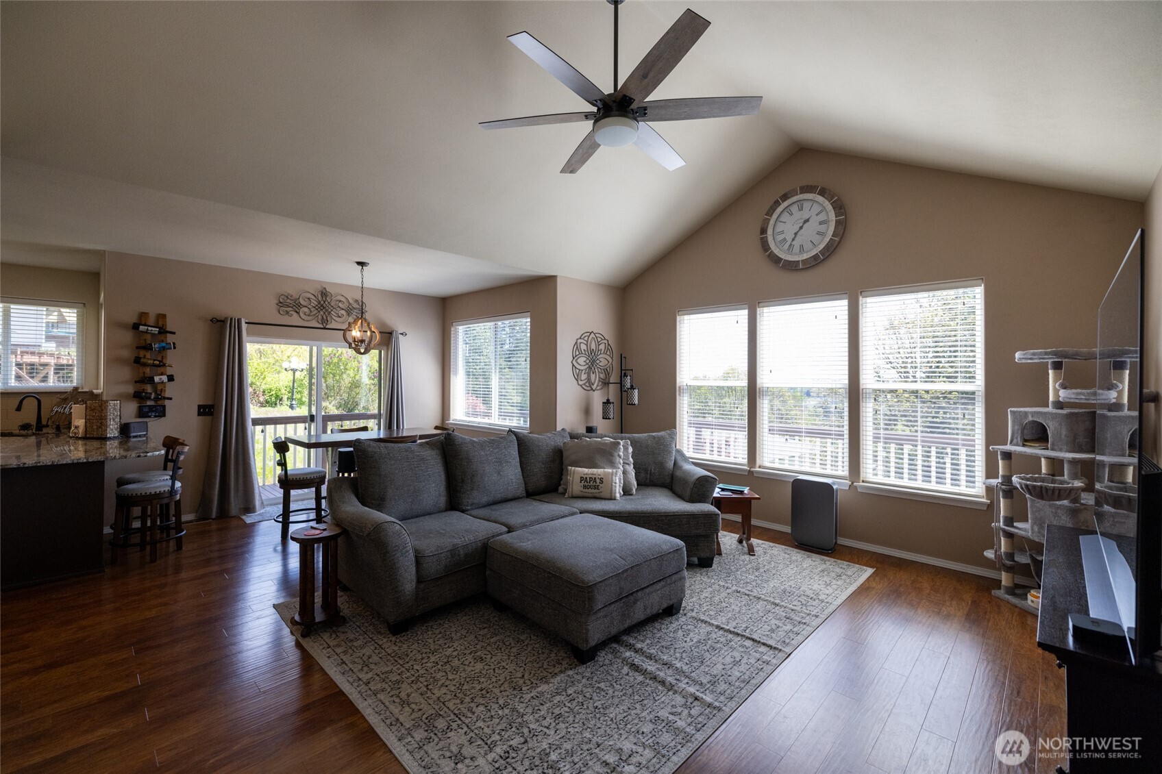 1895 Southeast Maple Drive Chehalis, WA 98532 - Photo 9 of 35 a living room with furniture large window and wooden floor