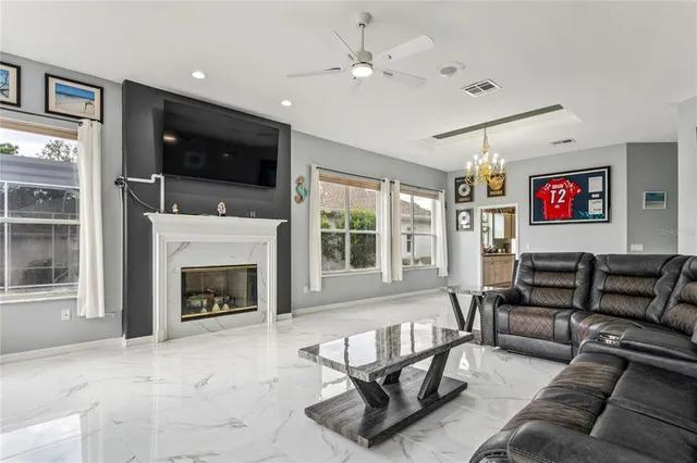 a kitchen with a sink window and cabinets