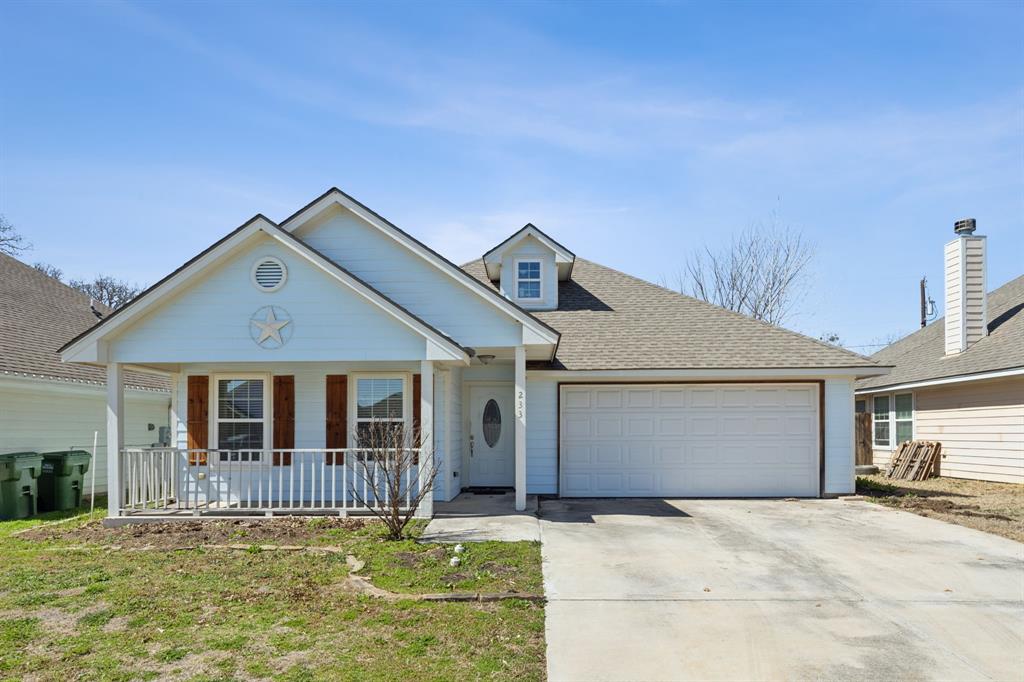 233 Firefly Drive Springtown, TX 76082 - Photo 1 of 16 Front of home featuring a covered front porch