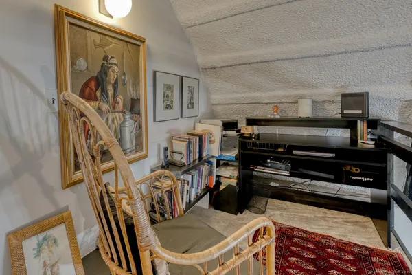 a kitchen with a sink and refrigerator