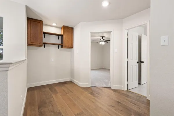 wooden floor in an empty room