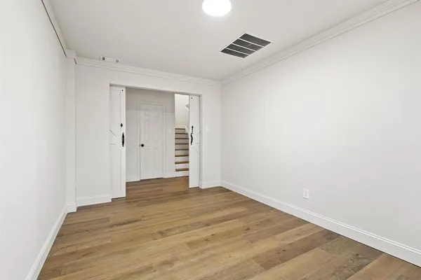 a view of an empty room