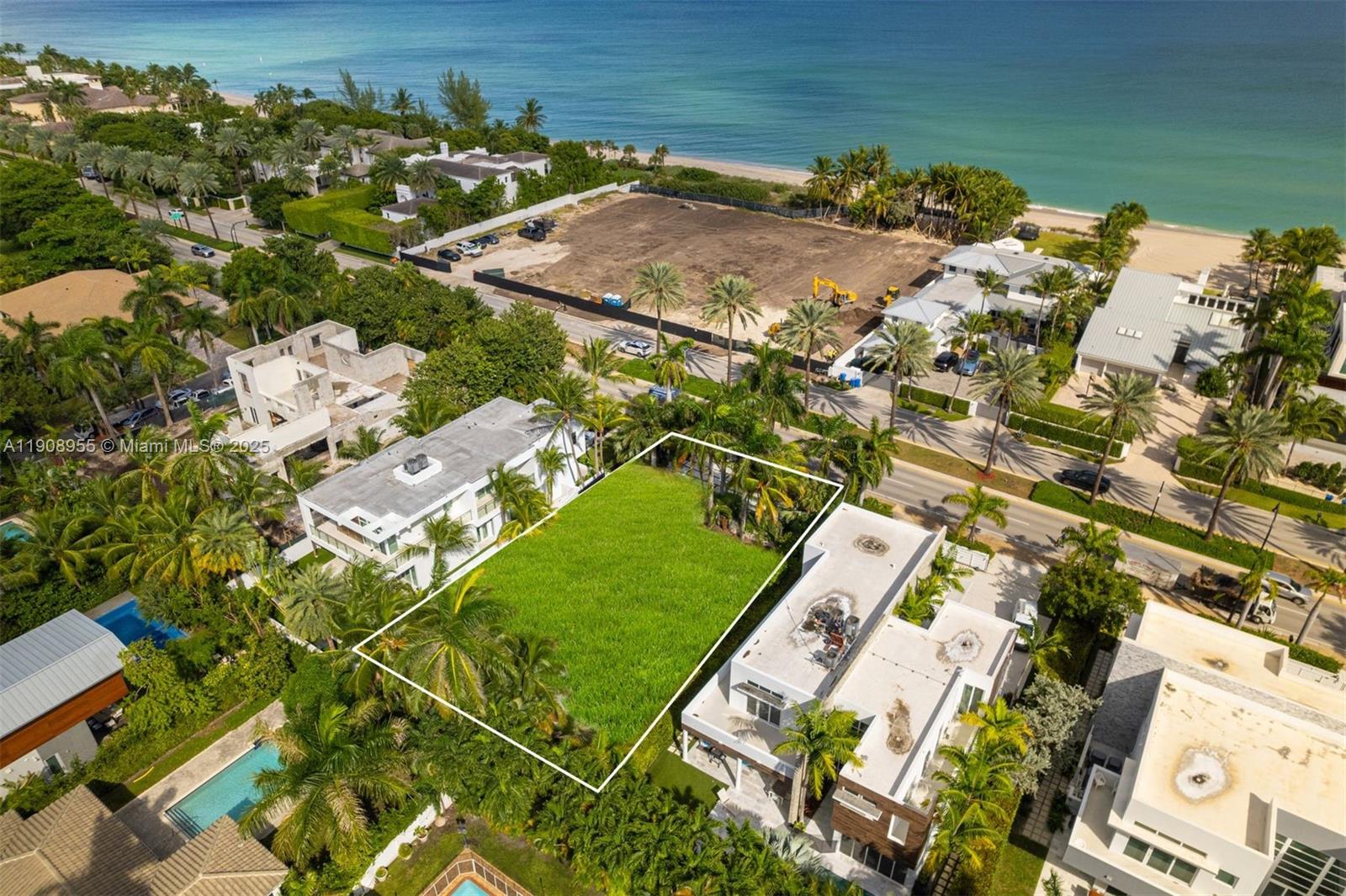284 Ocean Boulevard Golden Beach, FL 33160 - Photo 20 of 20 an aerial view of a residential houses with outdoor space