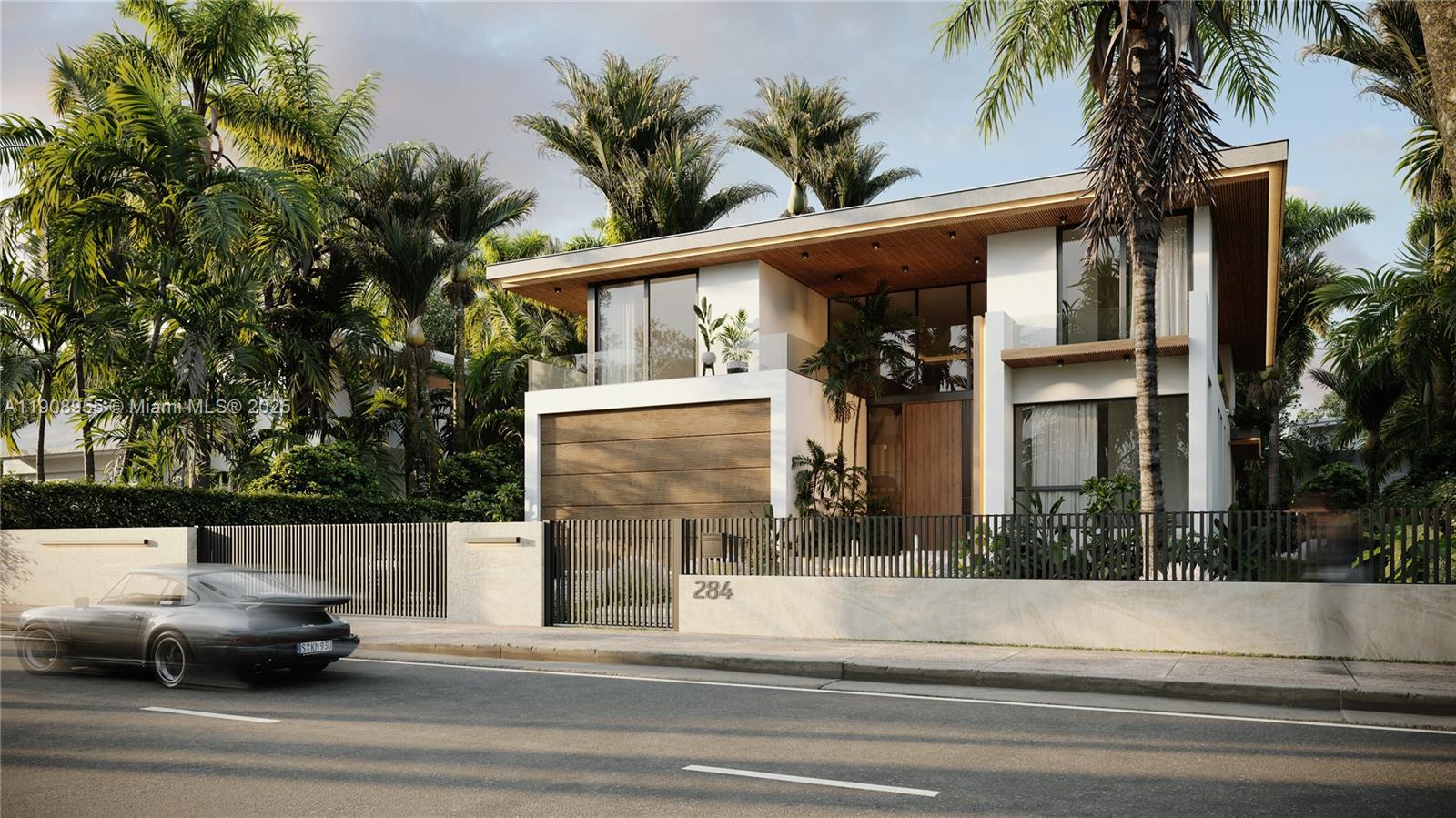 284 Ocean Boulevard Golden Beach, FL 33160 - Photo 5 of 20 a view of a house with a terrace view