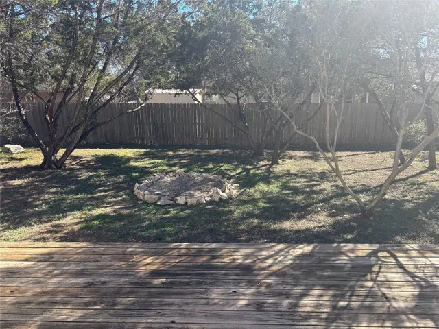 a backyard of a house