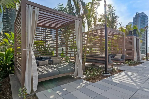 a view of outdoor space yard deck patio and fire pit