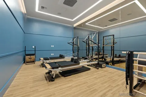 a view of a city with tall buildings