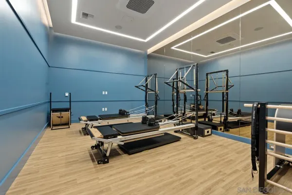 a view of a city with tall buildings