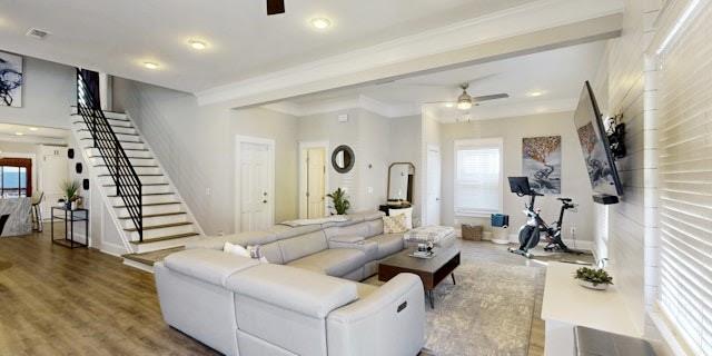153 Randolph Street Northeast Atlanta, GA 30312 - Photo 5 of 37 a living room with furniture and wooden floor