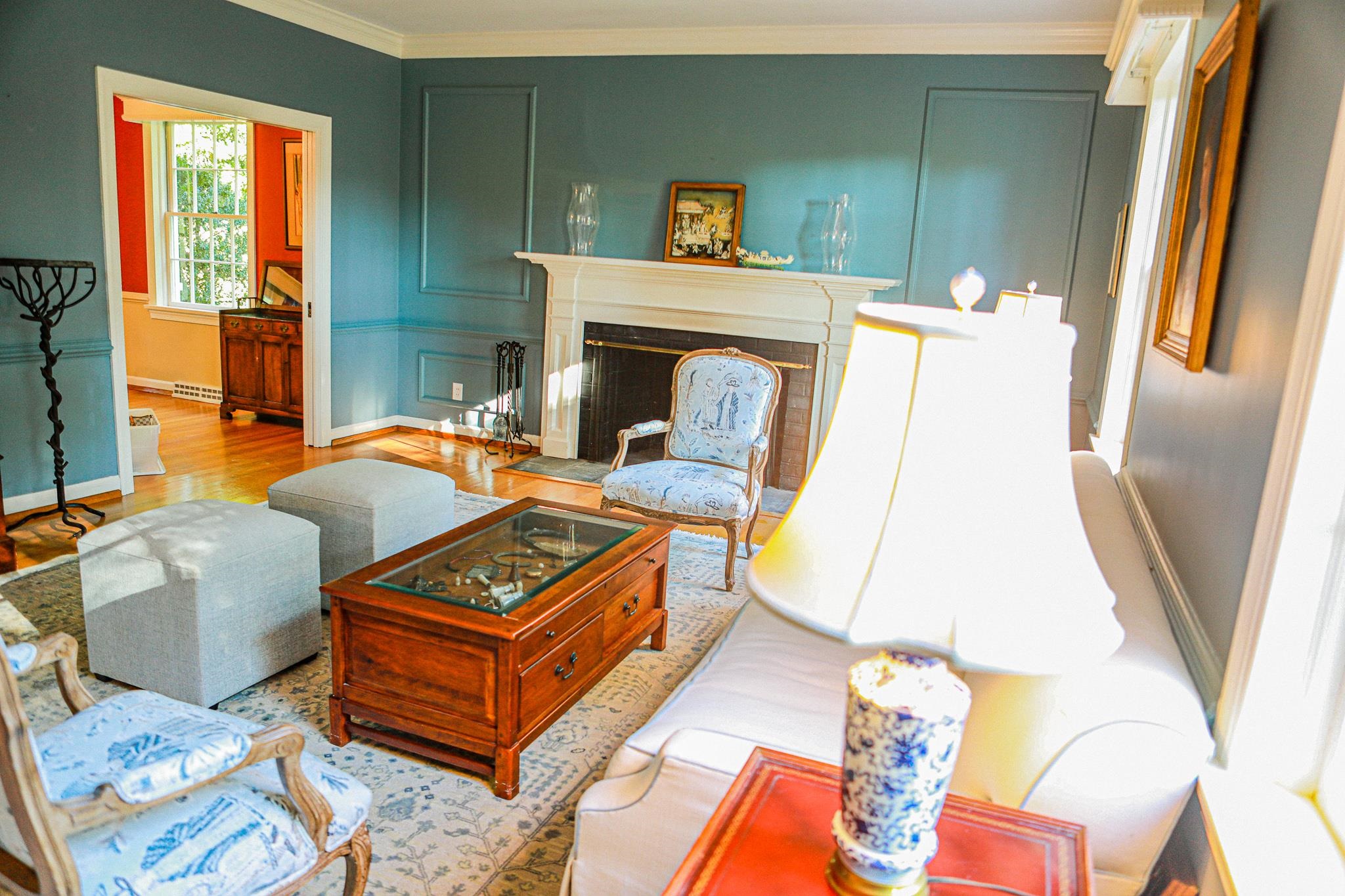 19 Ridgewood Drive Staunton, VA 24401 - Photo 30 of 73 a living room with furniture and a fireplace