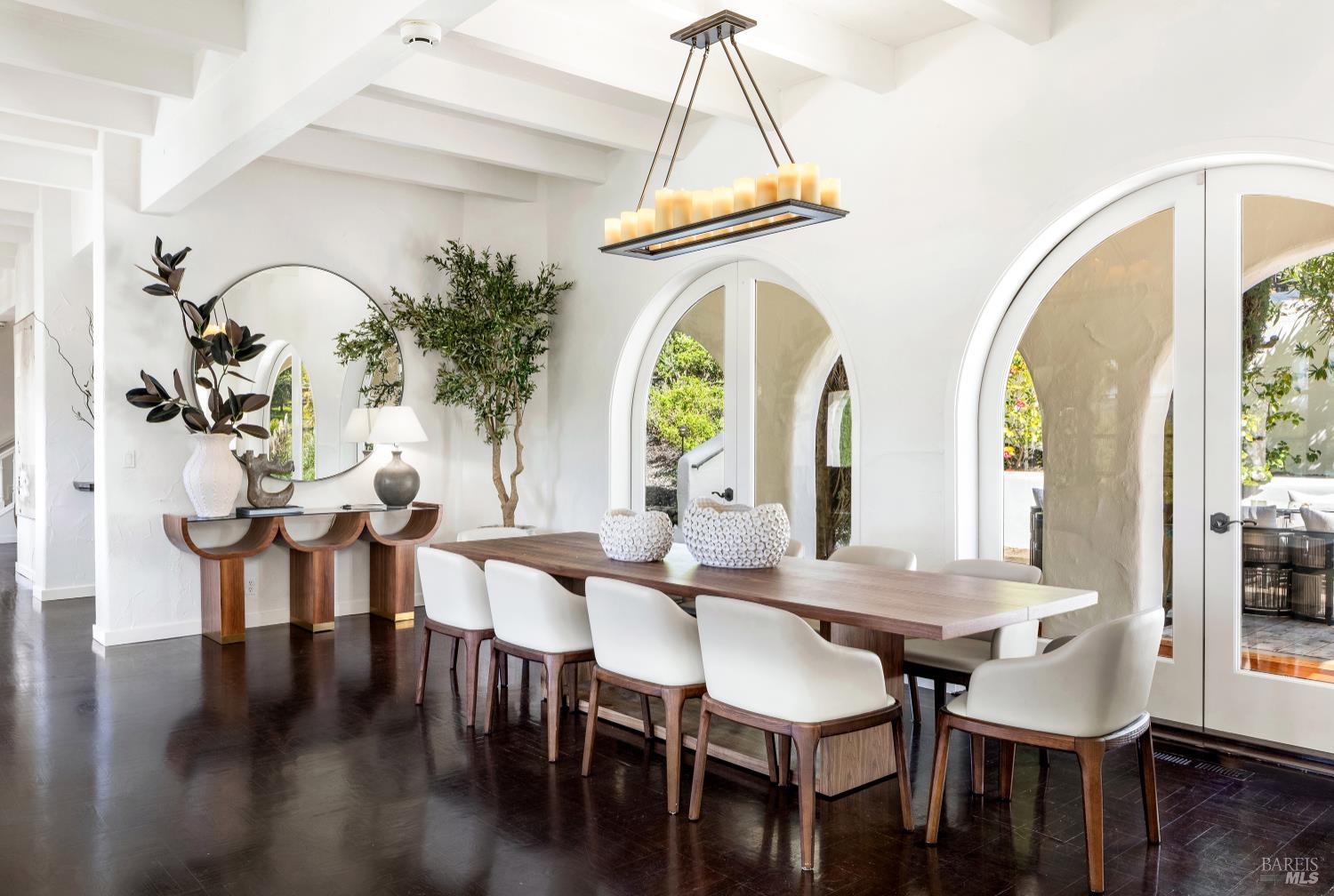 4377 Warm Springs Road Glen Ellen, CA 95442 - Photo 15 of 56 a view of a dining room with furniture and wooden floor