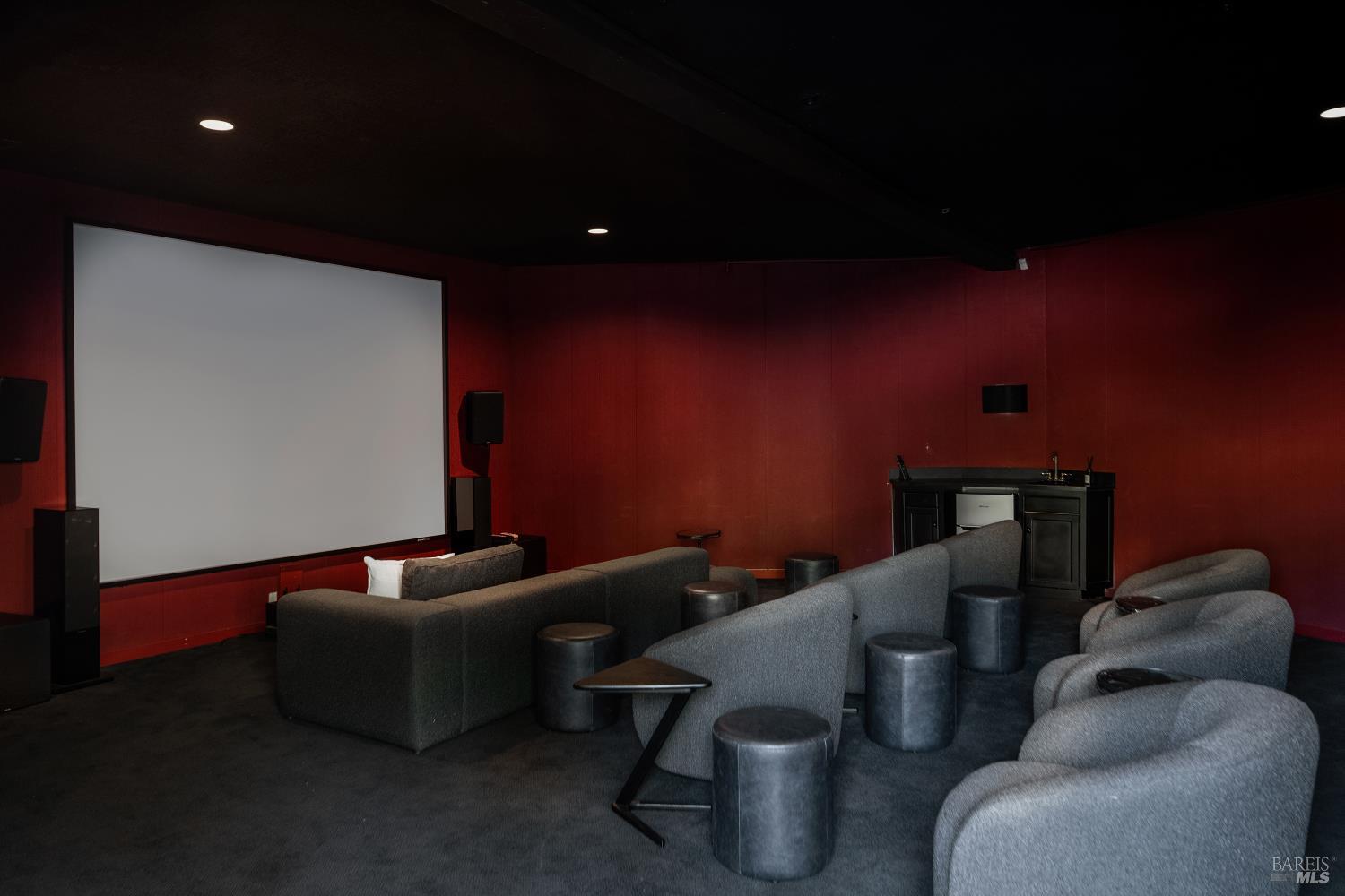 4377 Warm Springs Road Glen Ellen, CA 95442 - Photo 44 of 56 a projector room with furniture