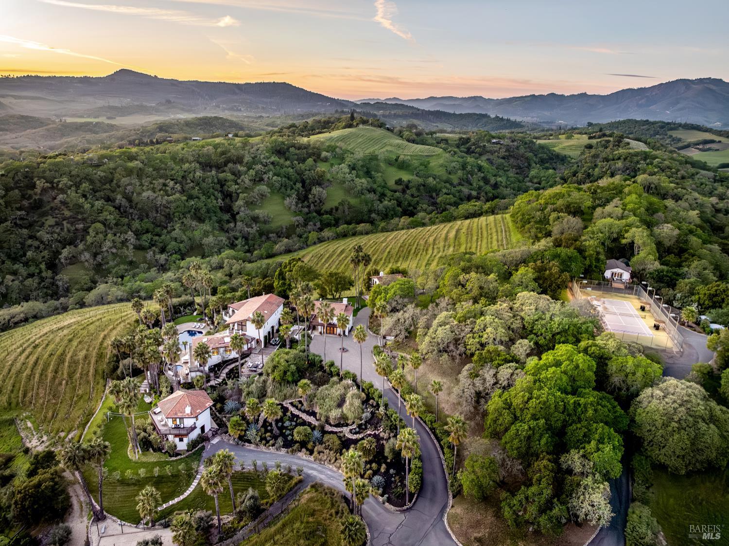 4377 Warm Springs Road Glen Ellen, CA 95442 - Photo 55 of 56 a view of a lush green hillside and houses