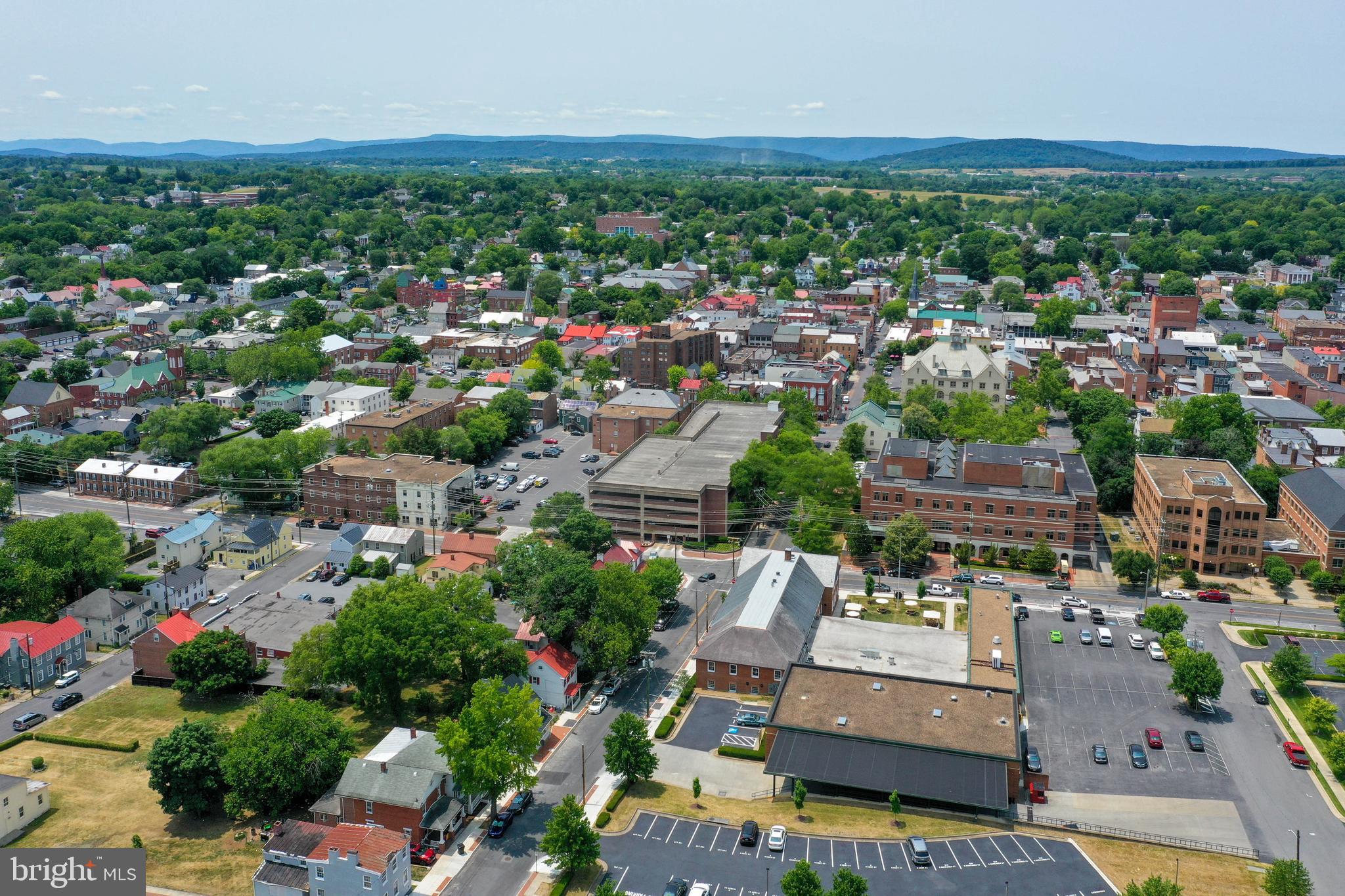 210 East Boscawen Street, Unit 203 Winchester, VA 22601 - Photo 18 of 27 an aerial view of a city with lots of residential buildings