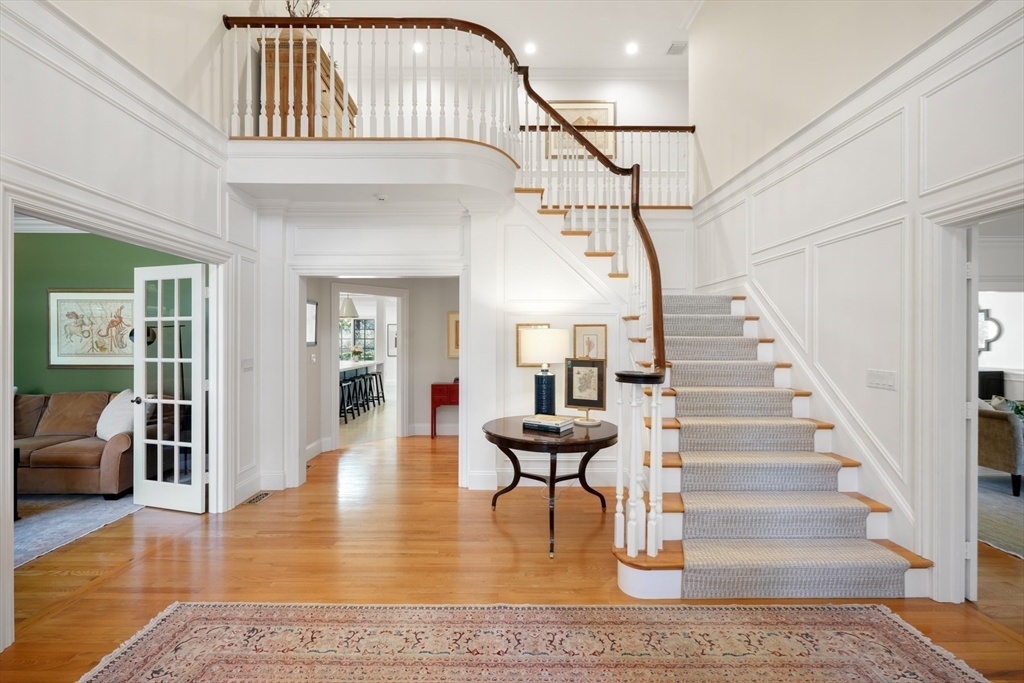 1 Myles Standish Road Weston, MA 02493 - Photo 2 of 40 a view of entryway and hall with wooden floor