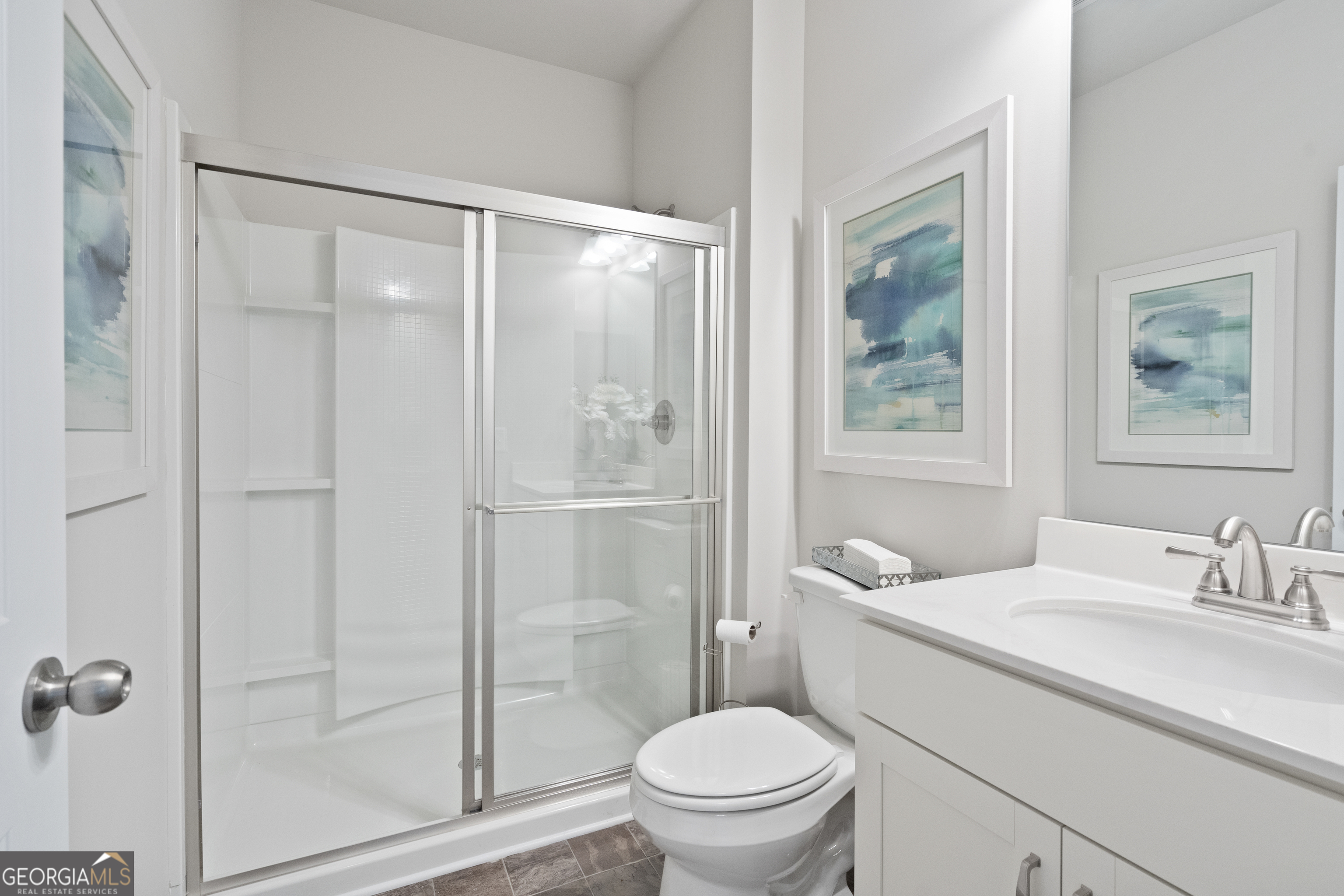 256 Shantz Way, Unit (LOT A45) Byron, GA 31008 - Photo 7 of 25 a bathroom with a granite countertop sink toilet and shower