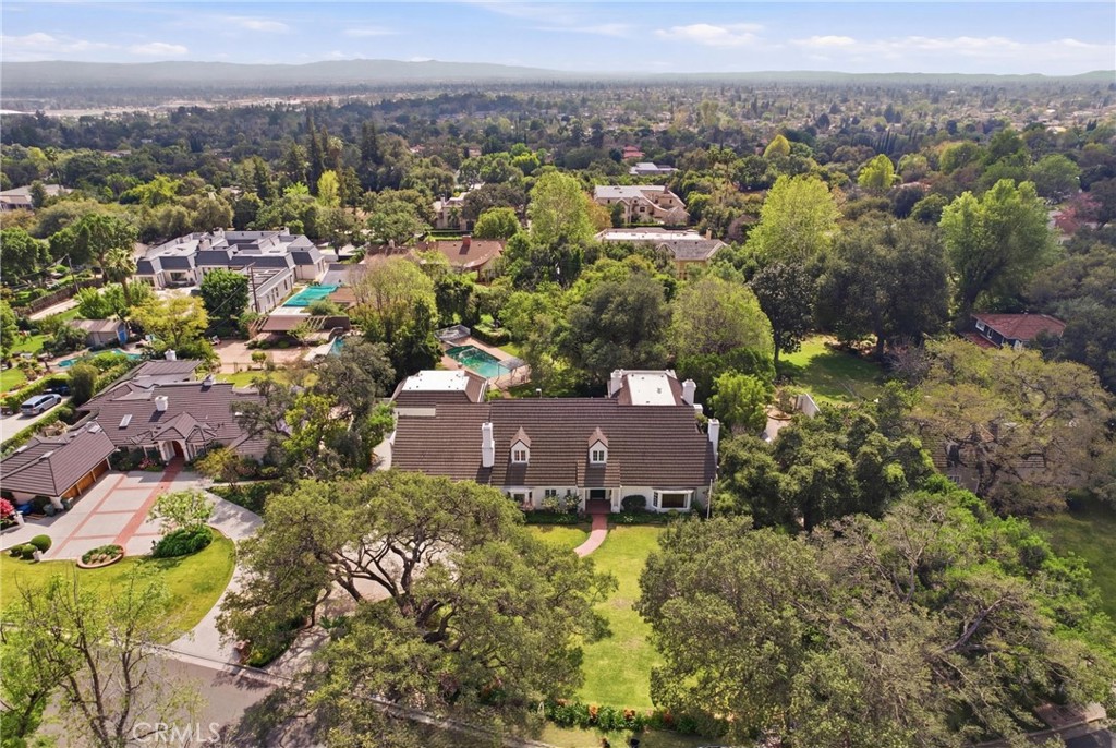 960 Hampton Road Arcadia, CA 91006 - Photo 23 of 28 an aerial view of a house with a garden