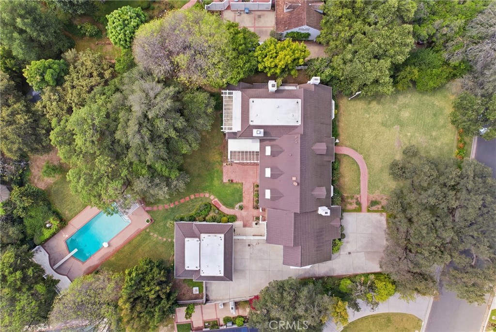 960 Hampton Road Arcadia, CA 91006 - Photo 28 of 28 an aerial view of a house with outdoor space
