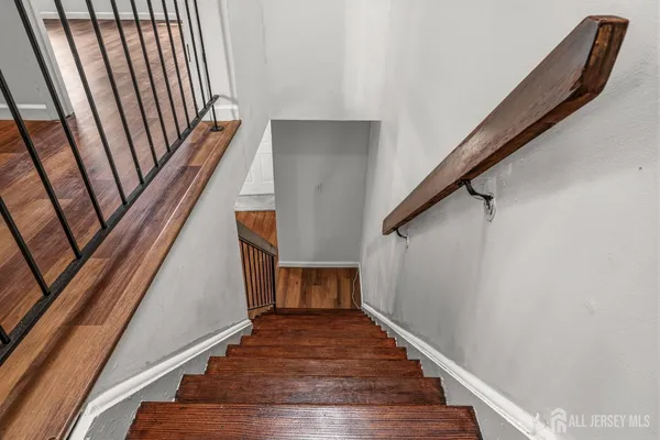 a view of a staircase