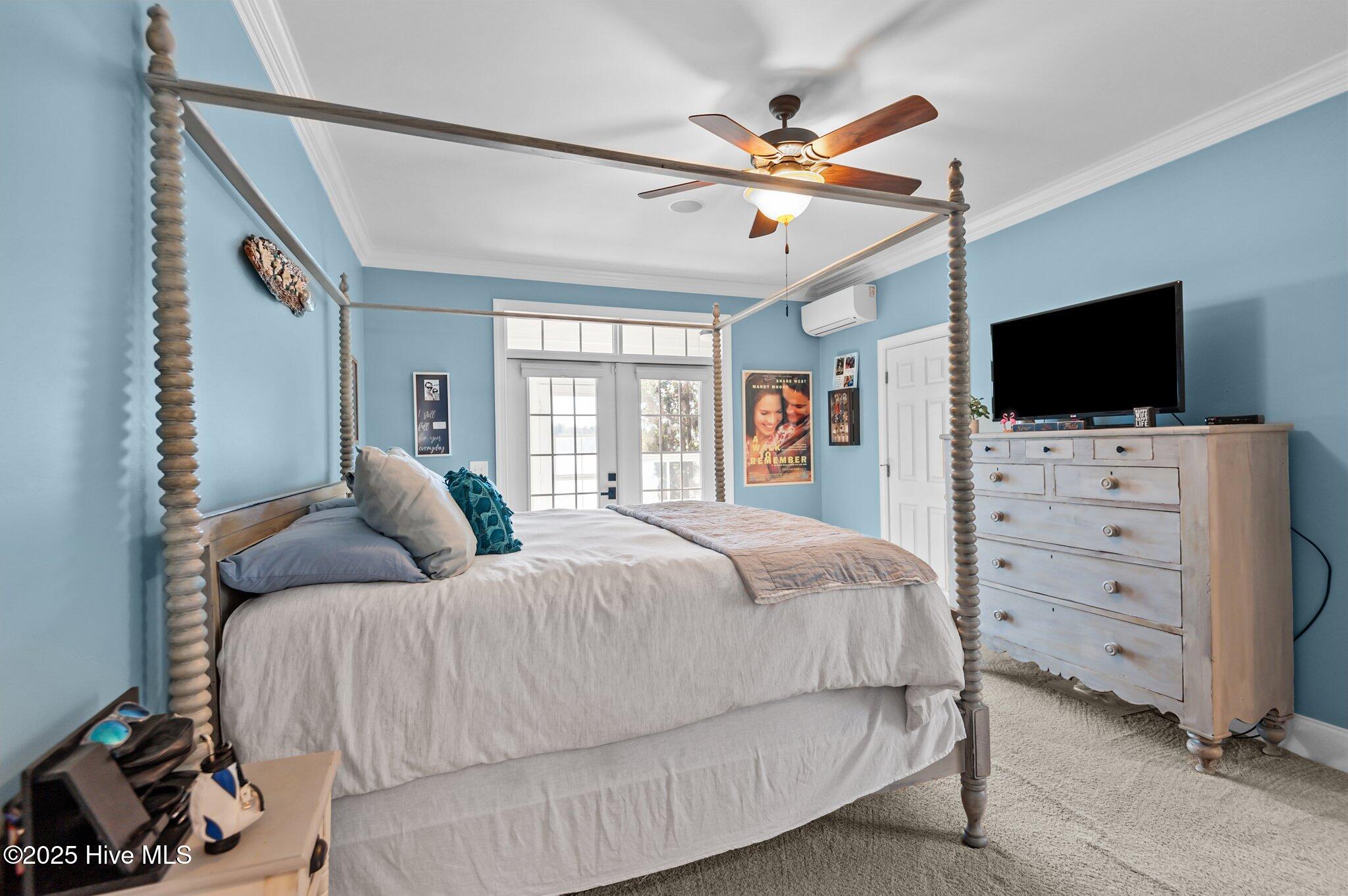 609 Long Point Road Chocowinity, NC 27817 - Photo 28 of 71 MASTER BEDROOM WITH FRENCH DOORS LEADING TO PRIVATE SUNROOM