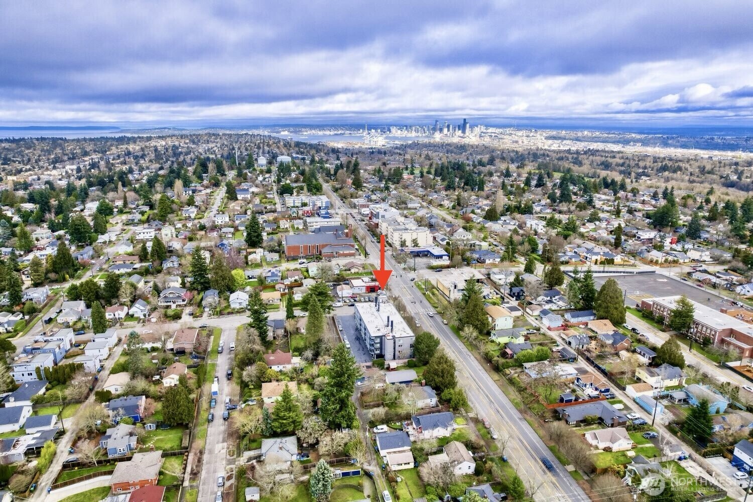 3501 Southwest Holden Street, Unit 303 Seattle, WA 98126 - Photo 25 of 30 an aerial view of city and green space