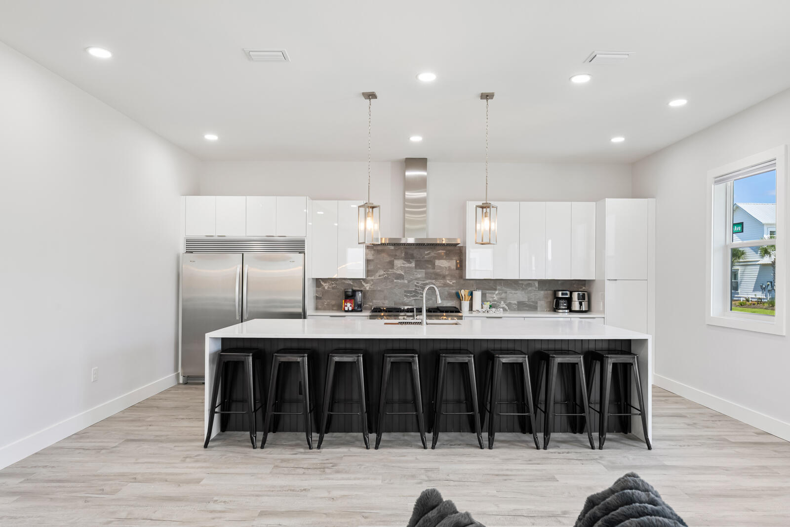 39 Charlotte Avenue Miramar Beach, FL 32550 - Photo 27 of 58 a large kitchen with stainless steel appliances granite countertop a stove and a refrigerator