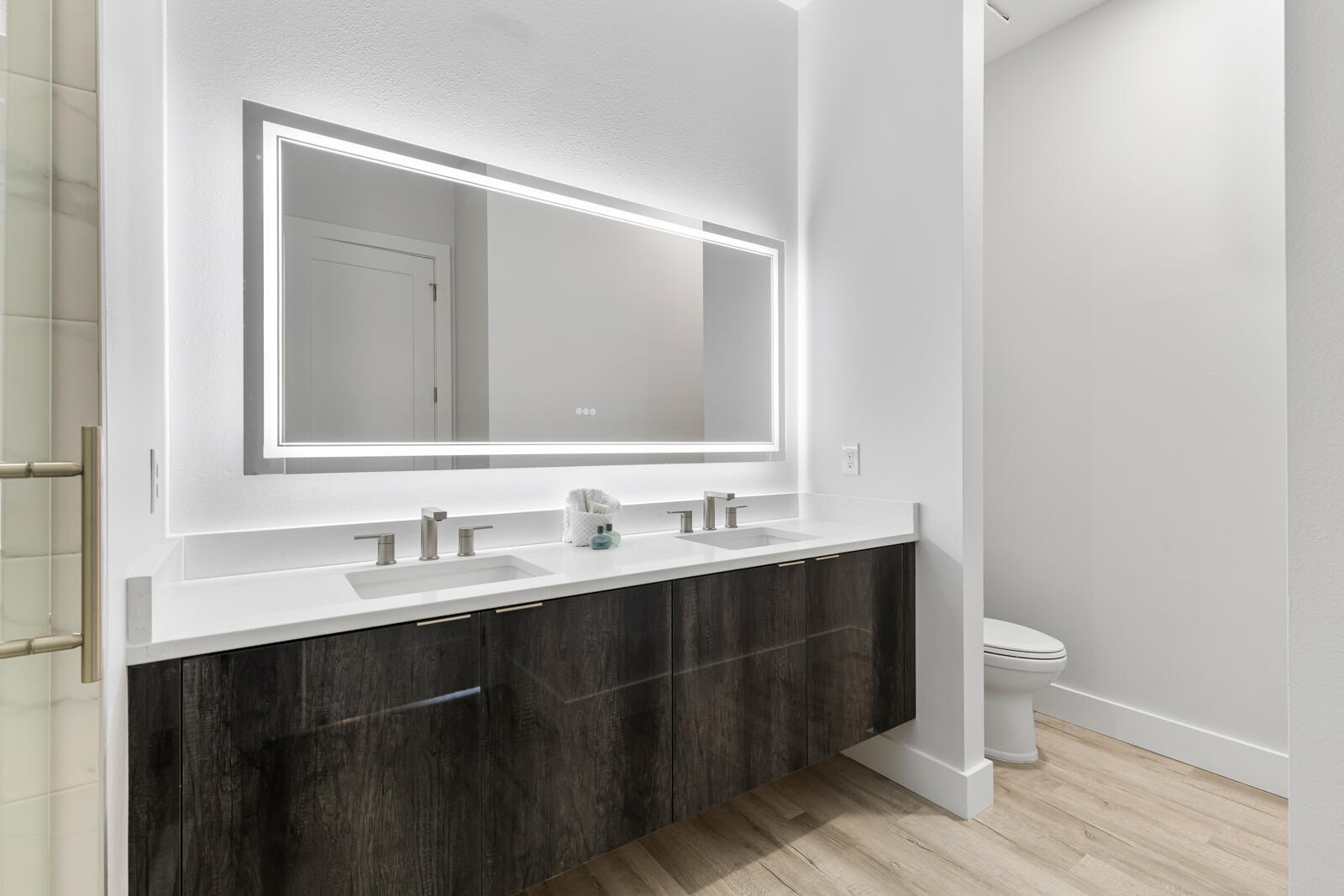 39 Charlotte Avenue Miramar Beach, FL 32550 - Photo 30 of 58 a bathroom with a double vanity sink and a mirror