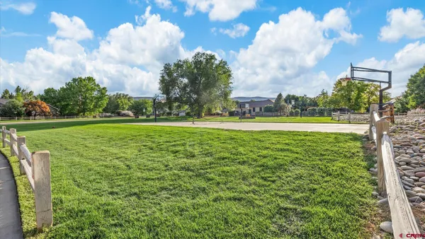 a view of a golf course