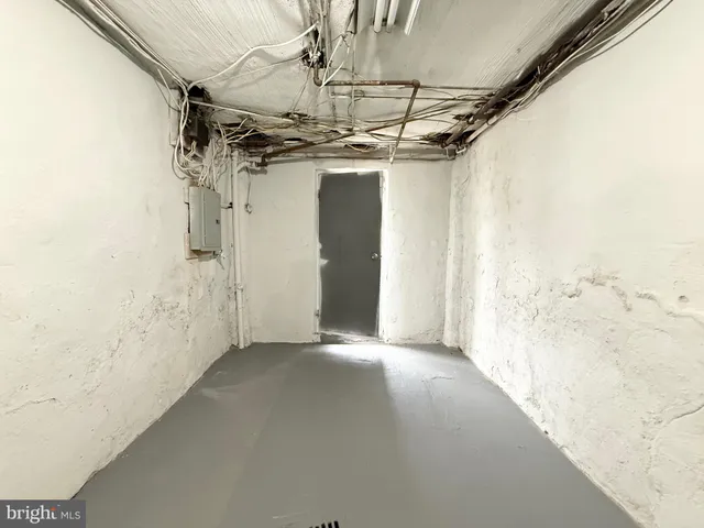 a view of a building with a window