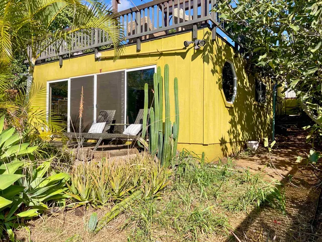 a view of a house with a outdoor space