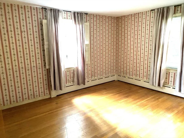 a view of a room with sliding window