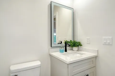 a bathroom with a sink and a toilet