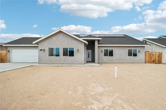 front view of a house with a outdoor space