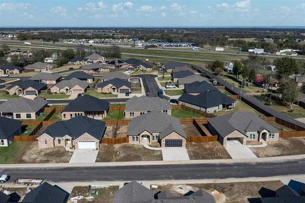 an aerial view of a city