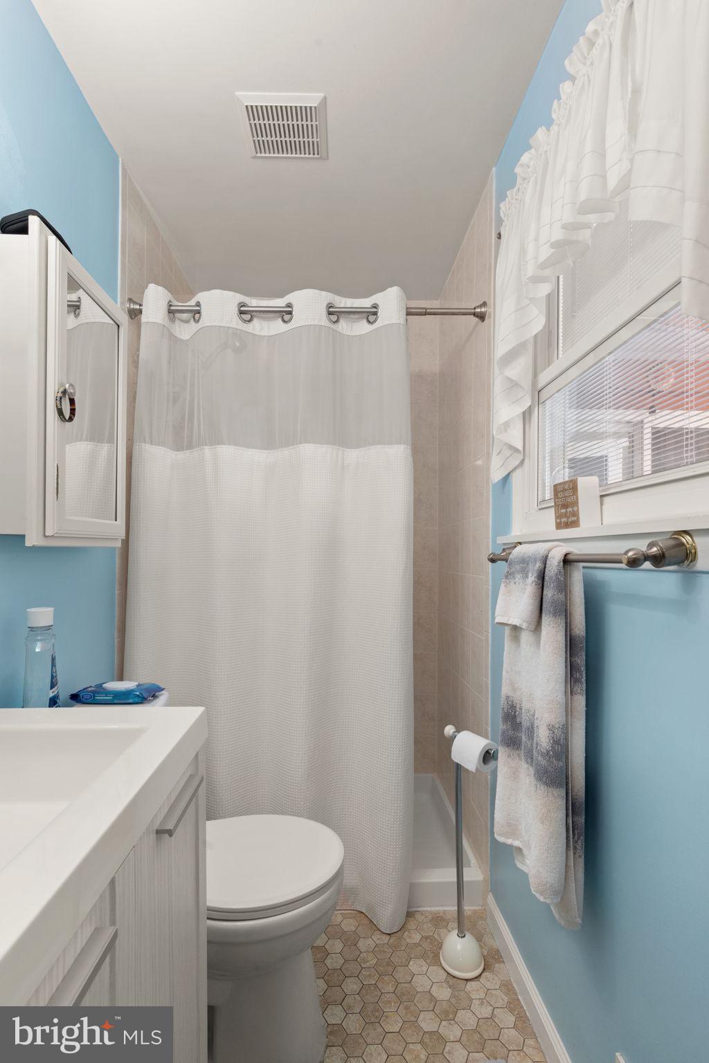 3409 Acton Road Parkville, MD 21234 - Photo 17 of 27 a bathroom with a sink a toilet and a shower