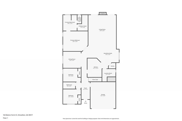 $475,000 | 164 Bakers Farm Circle, Braselton, GA 30517