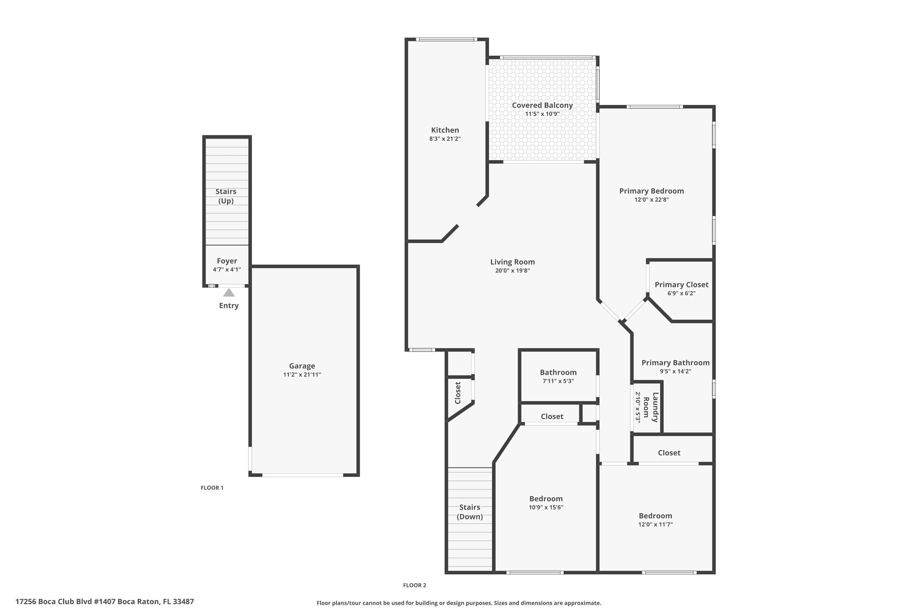 17256 Boca Club Boulevard, Unit 1407 Boca Raton, FL 33487 - Photo 22 of 22 Floor Plan