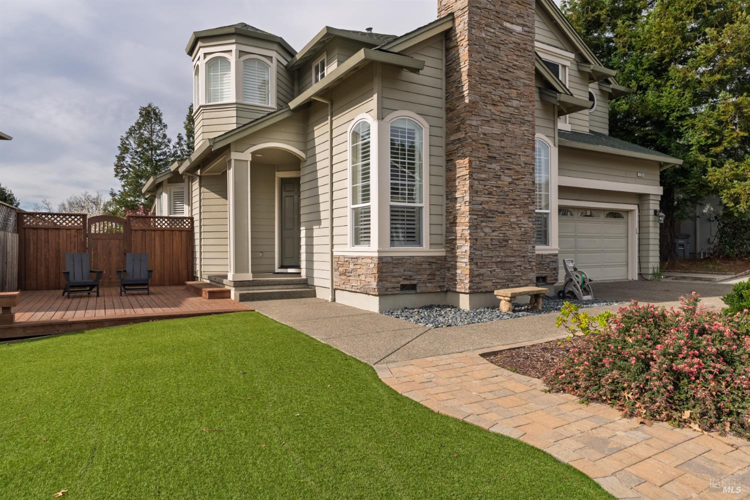 5783 Owl Light Terrace Santa Rosa, CA 95409 - Photo 2 of 51 a front view of a house with a yard