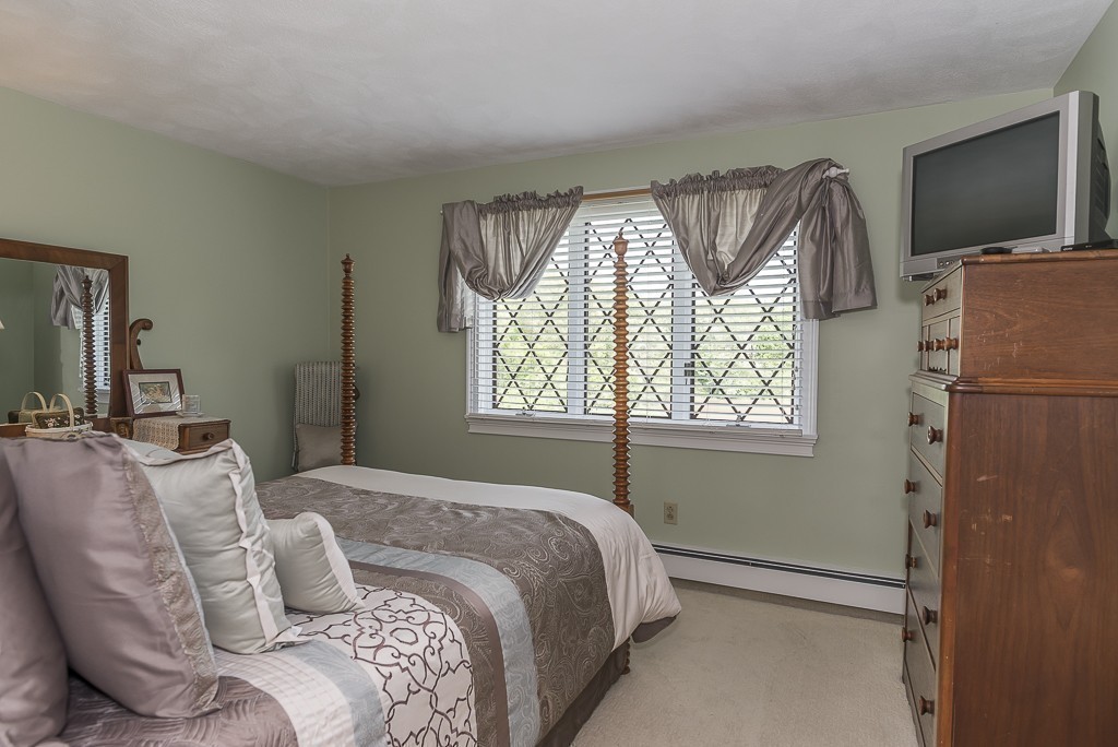26 Meadow Road Beverly, MA 01915 - Photo 15 of 20 a bedroom with a bed and a flat screen tv
