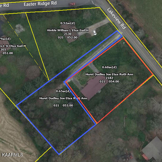 2182 Lakeview Road Lenoir City, TN 37772 - Photo 16 of 17 Parcel Map (Aerial)-Shows both parcels t