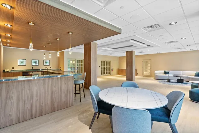 a workspace with furniture