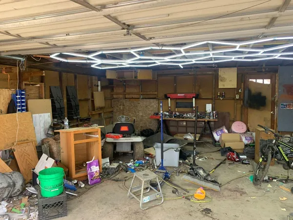 a room with storage and utility