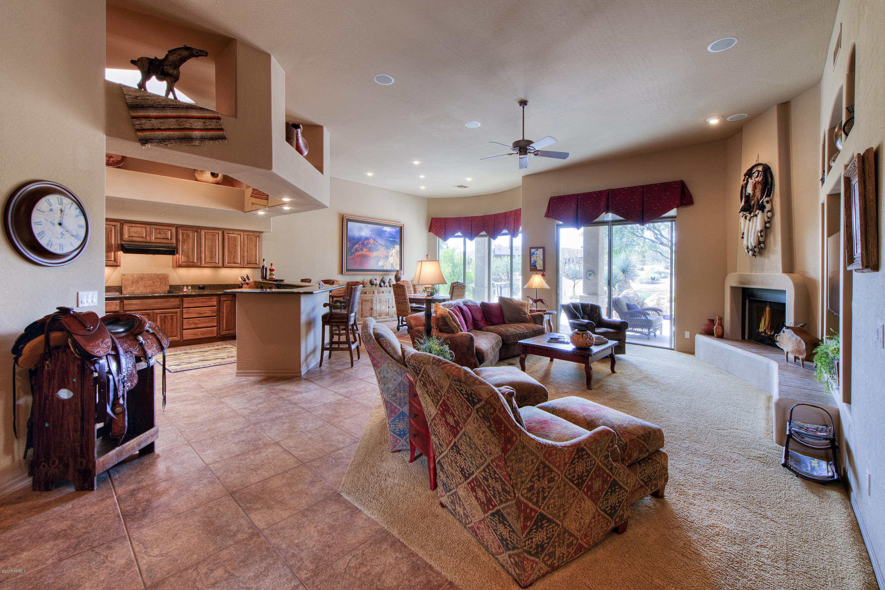 27822 North Quail Spring Road Rio Verde, AZ 85263 - Photo 4 of 33 a living room with lots of furniture and ceiling fan