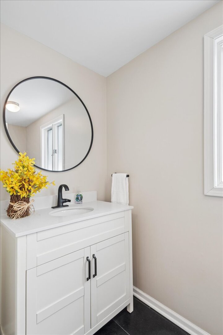 291 Lionel Road Riverside, IL 60546 - Photo 11 of 32 a bathroom with a sink and a mirror